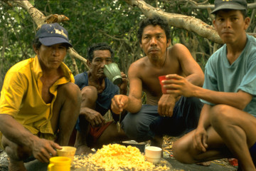 Pescadores almorzando 1994